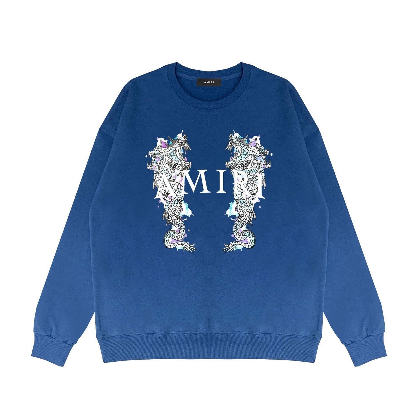 Amiri Long Sleeve Shirt Crew Sweatshirts Crew Neck Sweater