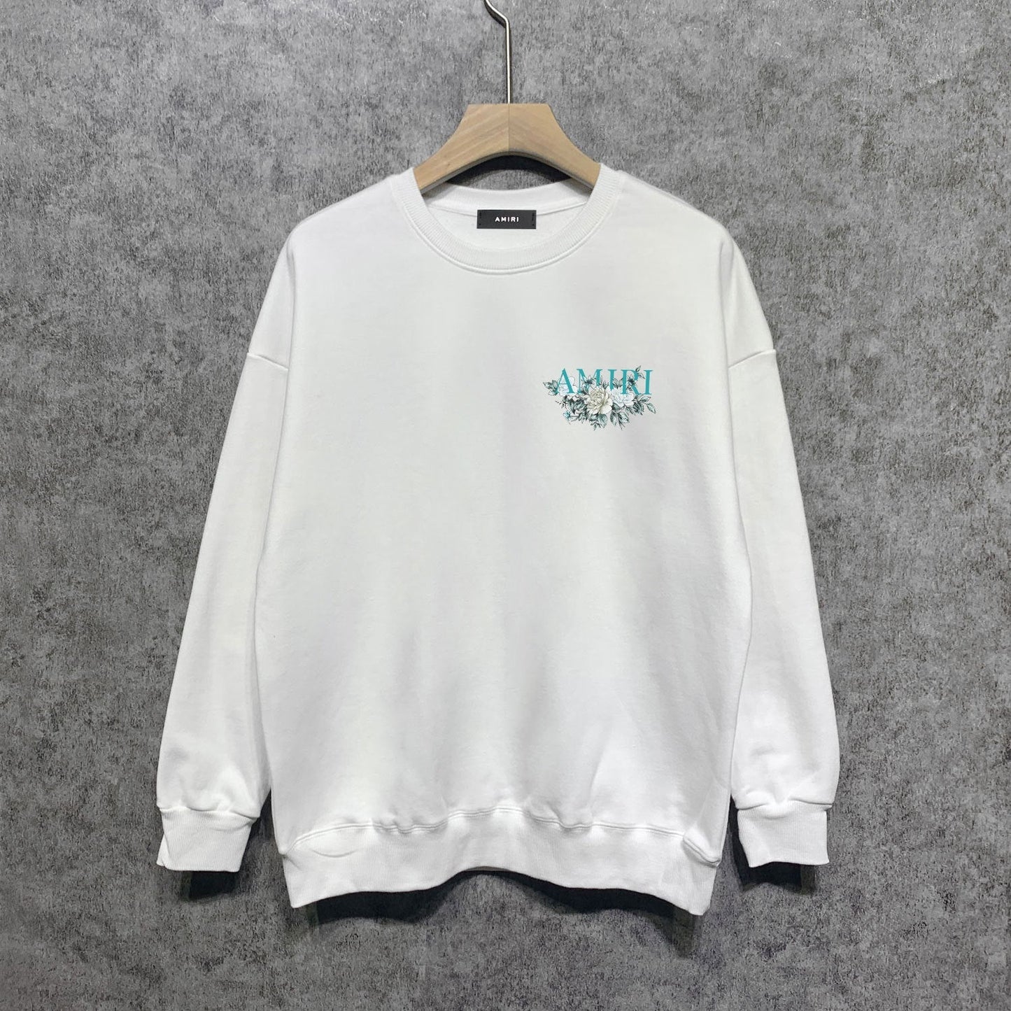 Amiri Long Sleeved Shirt Fashion Brand Crew Sweatshirts round Neck Sweater