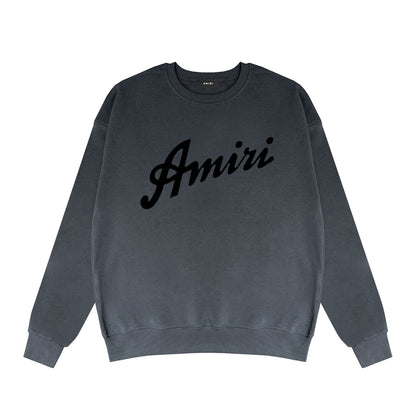 Amiri Long Sleeved Shirt Fashion Brand Crew Sweatshirts round Neck Sweater