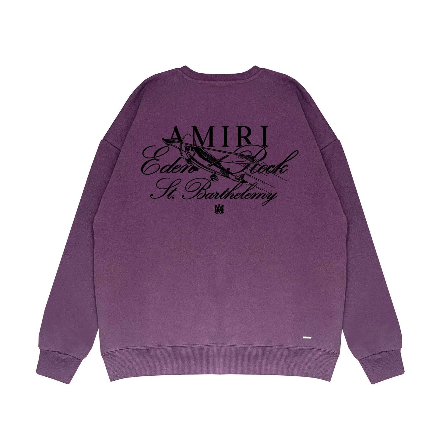 Amiri Long Sleeved Shirt Fashion Brand Crew Sweatshirts round Neck Sweater