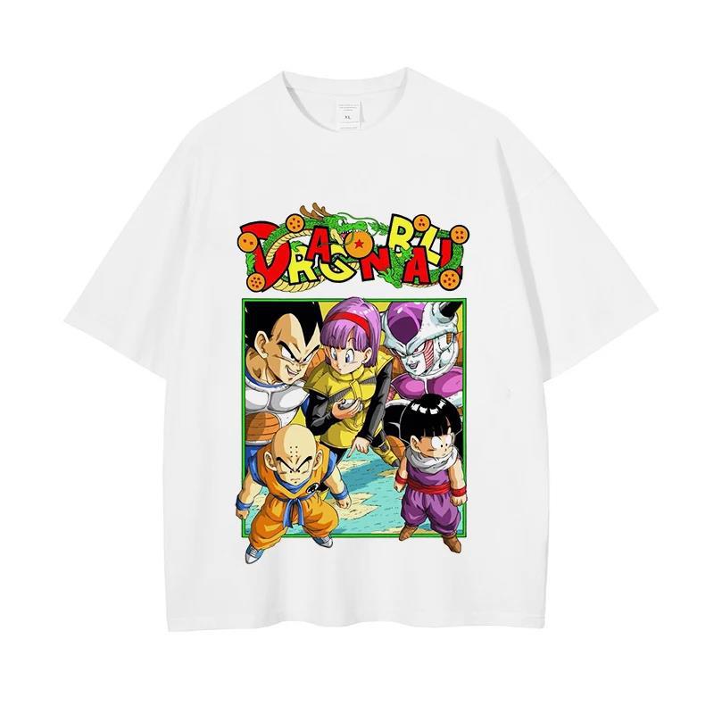 2024Men Dragon Ball Z T Shirt Anime Japanese Printed T-shirt