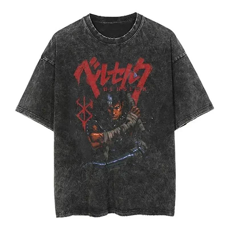 2024Streetwear Tshirt Japanese Anime Graphic Vintage Washed (Part 2)