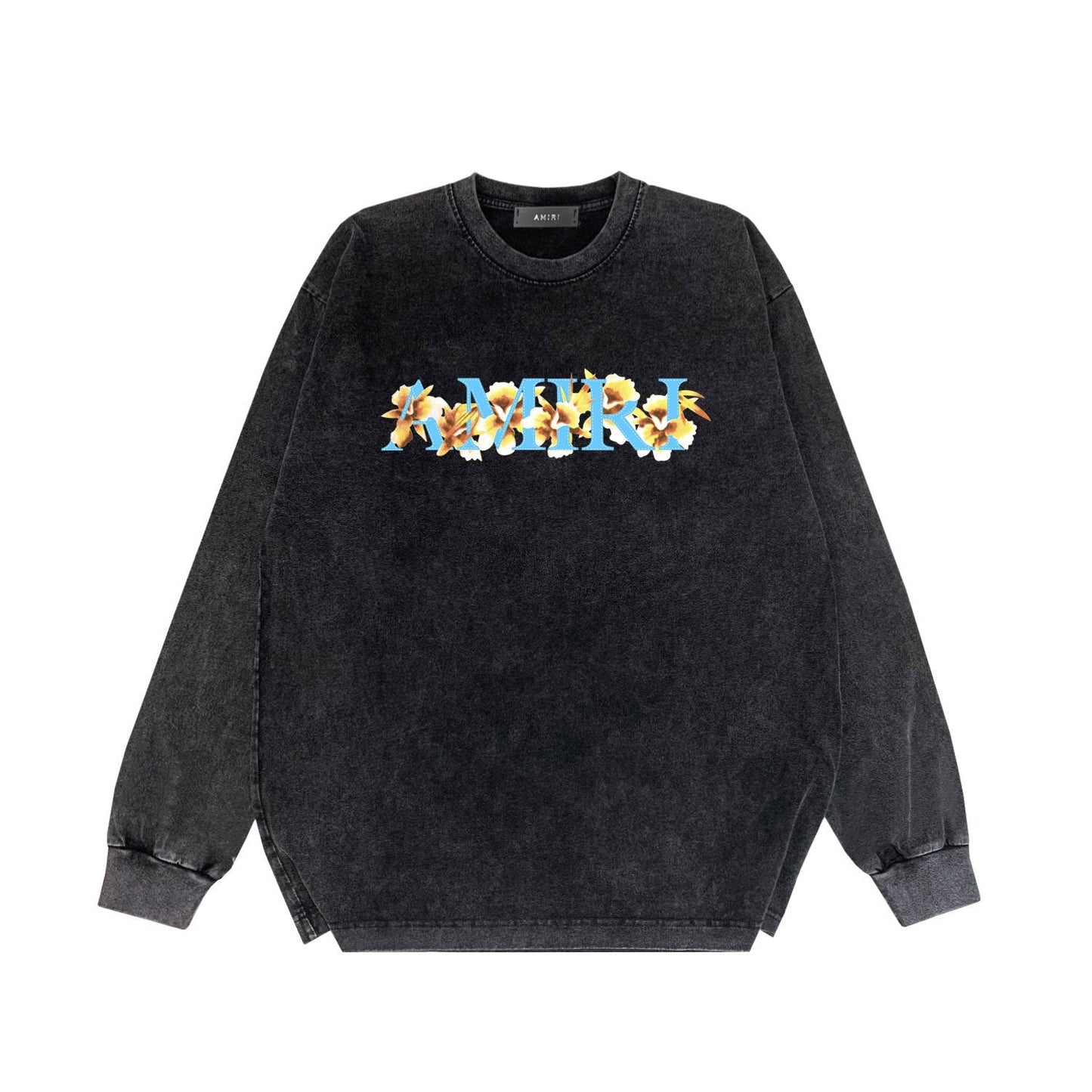 Amiri Long-Sleeve Shirt Vintage Distressed Long Sleeve T-shirt