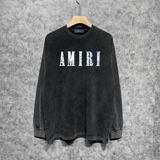 Amiri Long-Sleeve Shirt Vintage Long Sleeve T-shirt