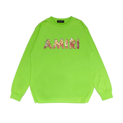 Amiri Long Sleeve Shirt Fashion Brand Long Sleeve Long-Sleeved T-shirt Blouse
