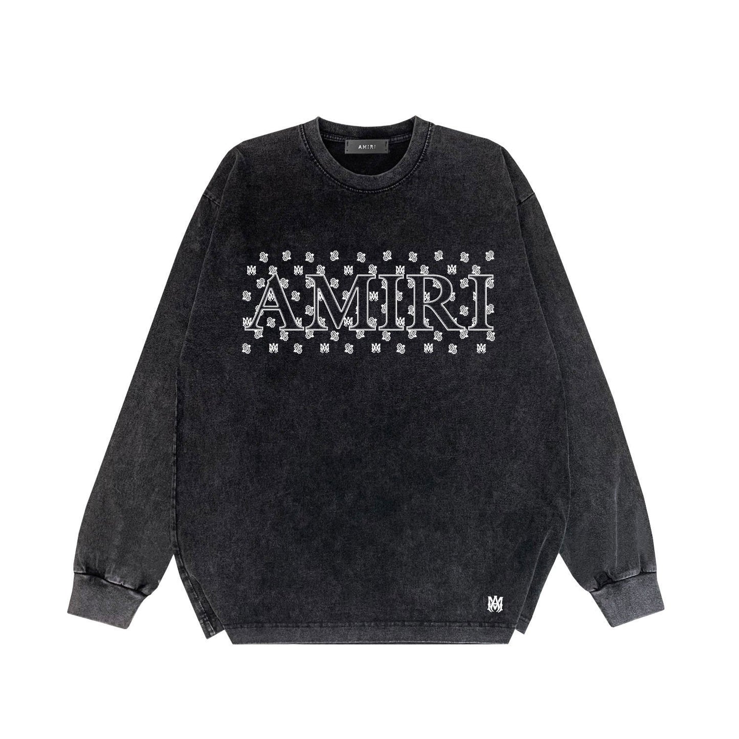 Amiri Long Sleeve Shirt Vintage T Shirt Washed and Worn Vintage Long Sleeve T-shirt