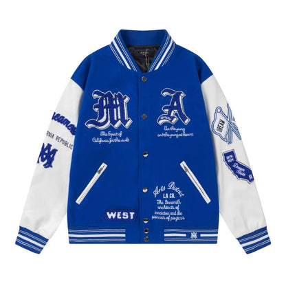 Amiri Jacket AMI Sanskrit logo embroidered jacket for men and women