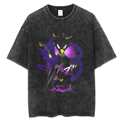 20242024 Fashion Streetwear Men Washed T Shirt Anime