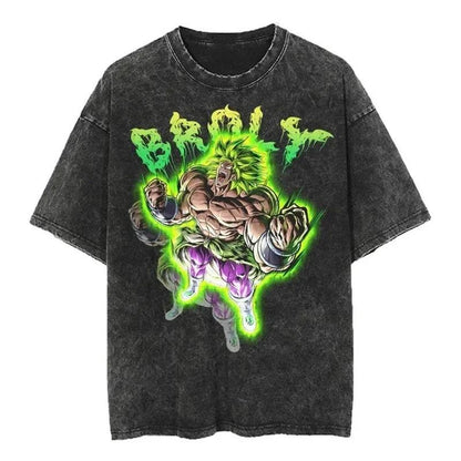 2024Streetwear Tshirt Japanese Anime Graphic Vintage Washed (Part 2)
