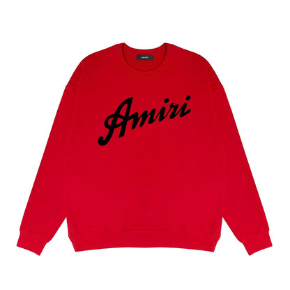 Amiri Long Sleeved Shirt Fashion Brand Crew Sweatshirts round Neck Sweater