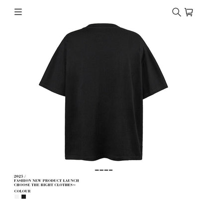 American vintage street T-shirt men's loose top