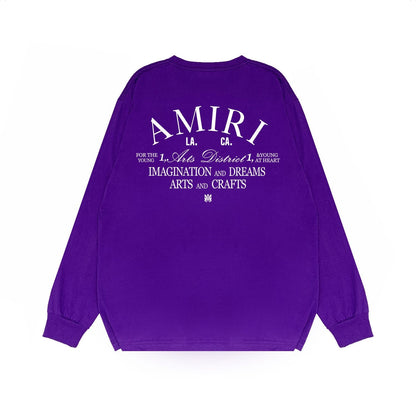 Amiri Long Sleeve Shirt Long Sleeve Long-Sleeved T-shirt Blouse