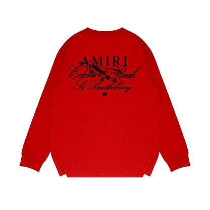 Amiri Long Sleeve Shirt Long Sleeve Long-Sleeved T-Shirt Blouse