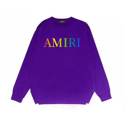 Amiri Long Sleeve Shirt Fashion Brand Long Sleeve Long-Sleeved T-shirt Blouse