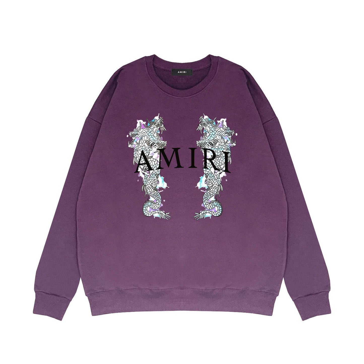 Amiri Long Sleeve Shirt Crew Sweatshirts Crew Neck Sweater