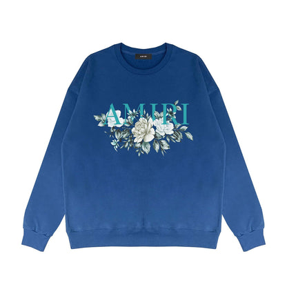 Amiri Long Sleeved Shirt Fashion Brand Crew Sweatshirts round Neck Sweater