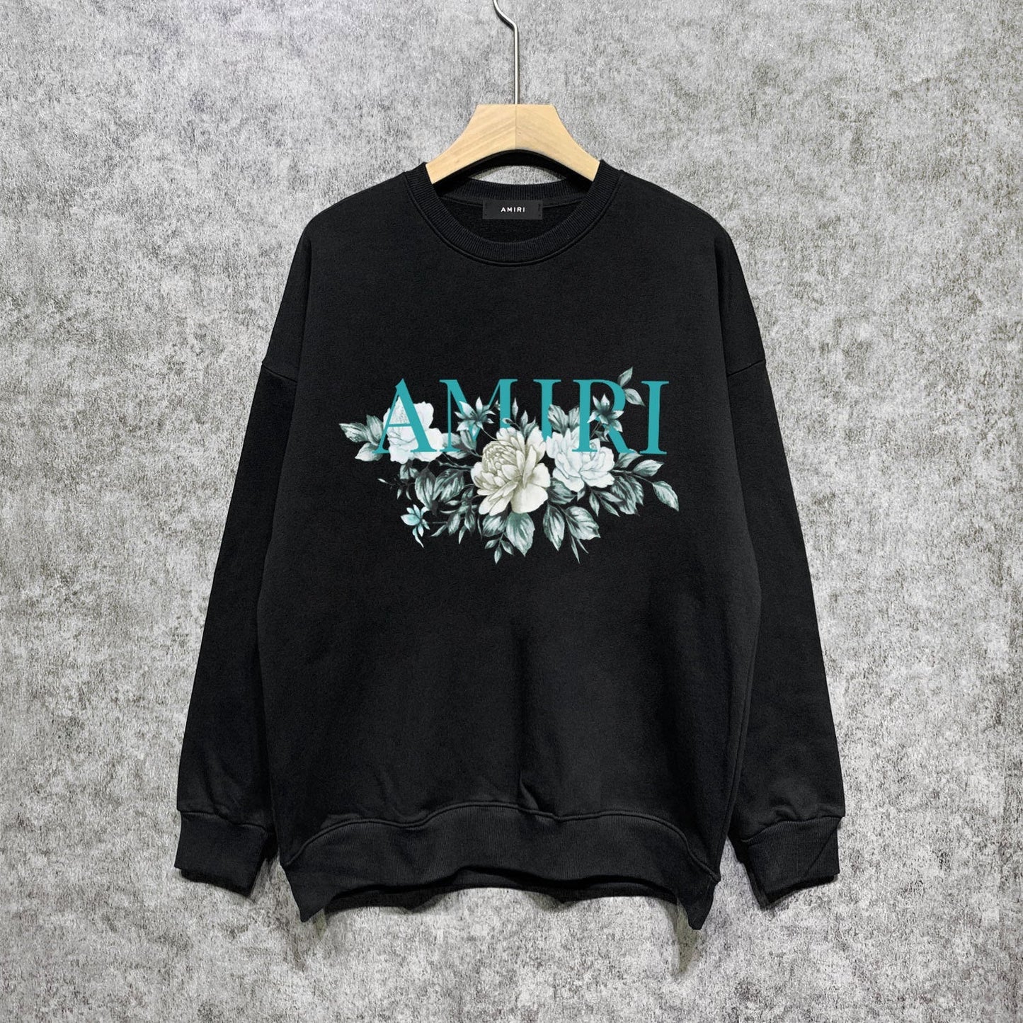 Amiri Long Sleeved Shirt Fashion Brand Crew Sweatshirts round Neck Sweater