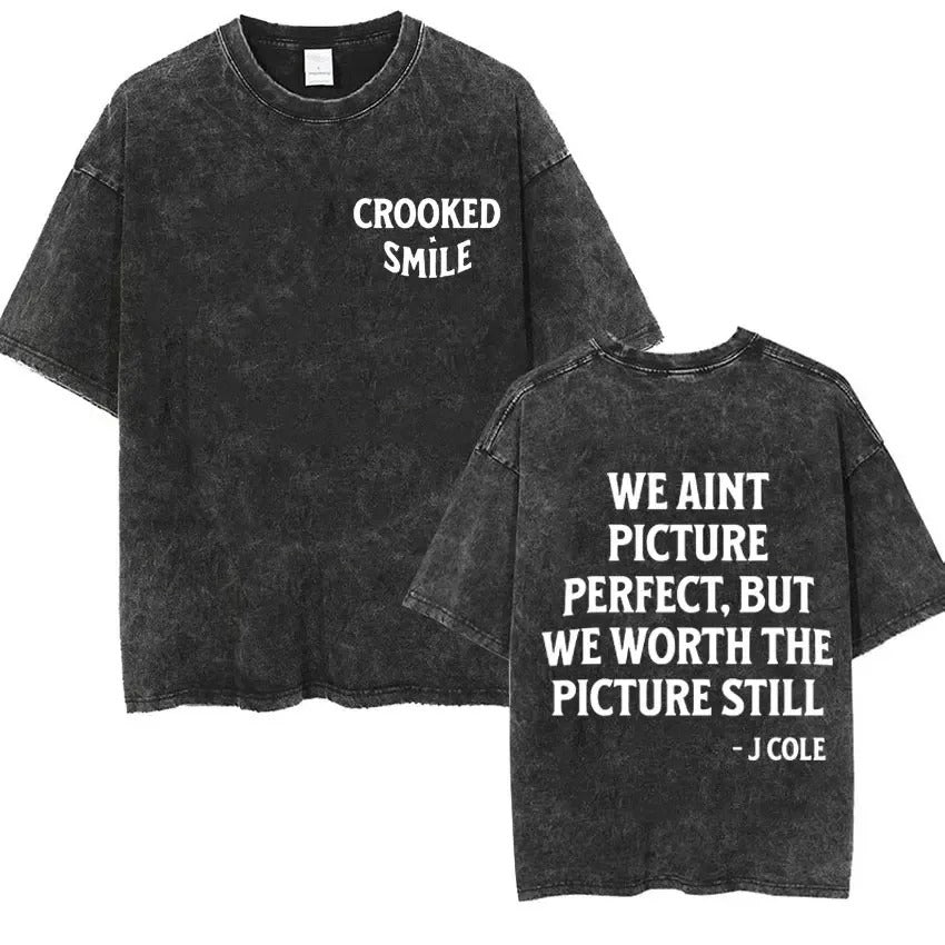 2024Rapper J Cole Dreamville Same Print T-shirt Vintage Wash