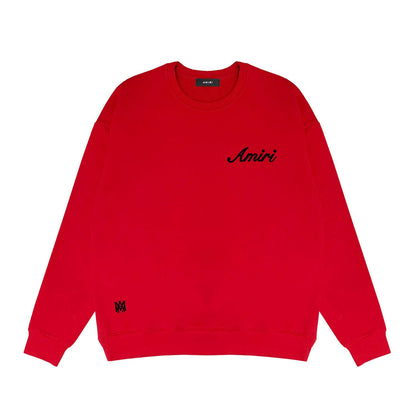 Amiri Long Sleeved Shirt Fashion Brand Crew Sweatshirts round Neck Sweater