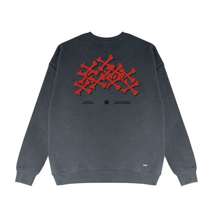 Amiri Long Sleeved Shirt Fashion Brand Crew Sweatshirts round Neck Sweater