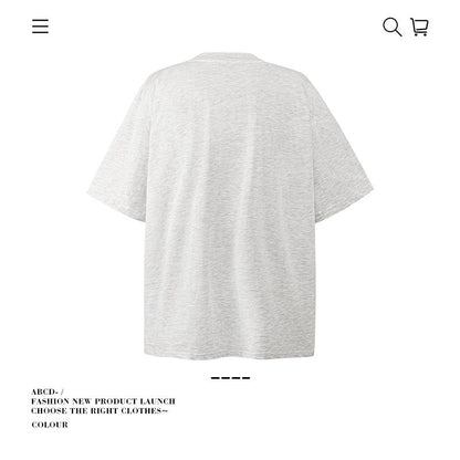 American vintage street T-shirt pure cotton men and women loose