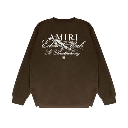 Amiri Long Sleeve Shirt Long Sleeve Long-Sleeved T-Shirt Blouse