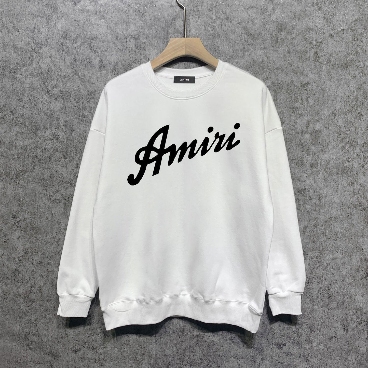Amiri Long Sleeved Shirt Fashion Brand Crew Sweatshirts round Neck Sweater