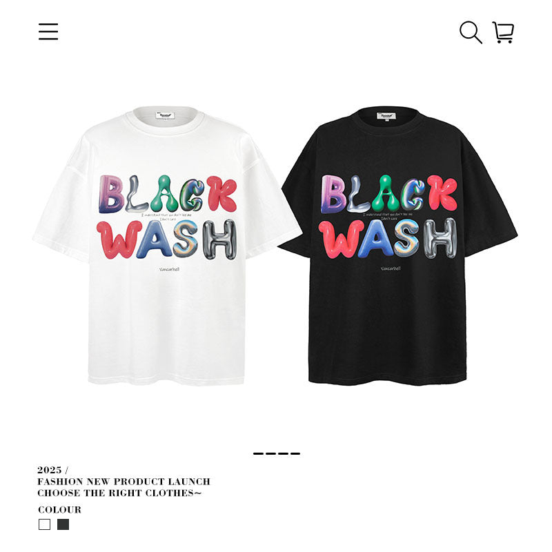 American vintage street T-shirt men's loose casual half-sleeved shirt