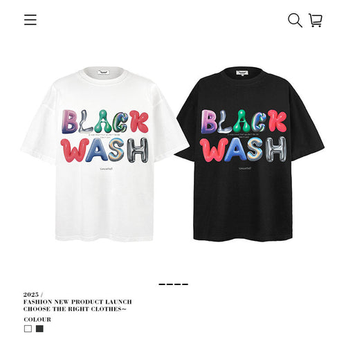 American vintage street T-shirt men's loose casual half-sleeved shirt