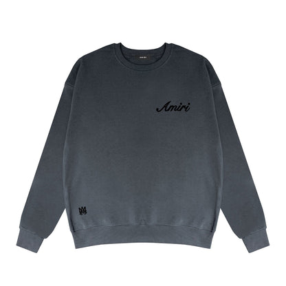 Amiri Long Sleeved Shirt Fashion Brand Crew Sweatshirts round Neck Sweater