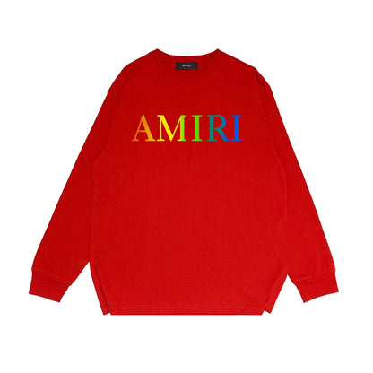 Amiri Long Sleeve Shirt Fashion Brand Long Sleeve Long-Sleeved T-shirt Blouse