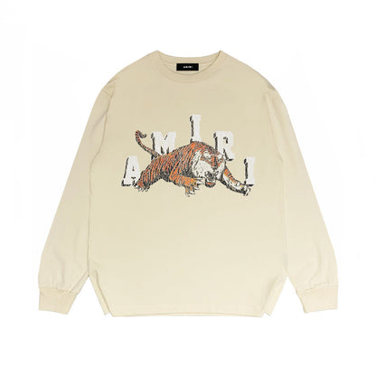 Amiri Long Sleeve Shirt Fashion Brand Long Sleeve Long-Sleeved T-shirt Blouse