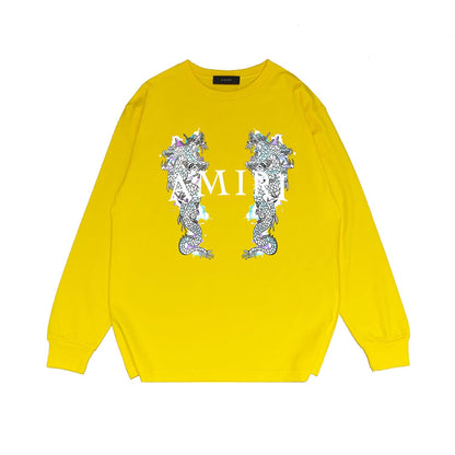 Amiri Long Sleeve Shirt Long Sleeve Long-Sleeved T-Shirt Blouse