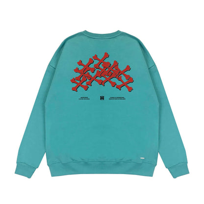 Amiri Long Sleeved Shirt Fashion Brand Crew Sweatshirts round Neck Sweater