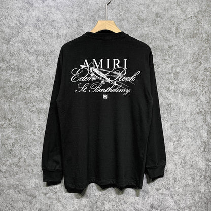 Amiri Long Sleeve Shirt Long Sleeve Long-Sleeved T-Shirt Blouse