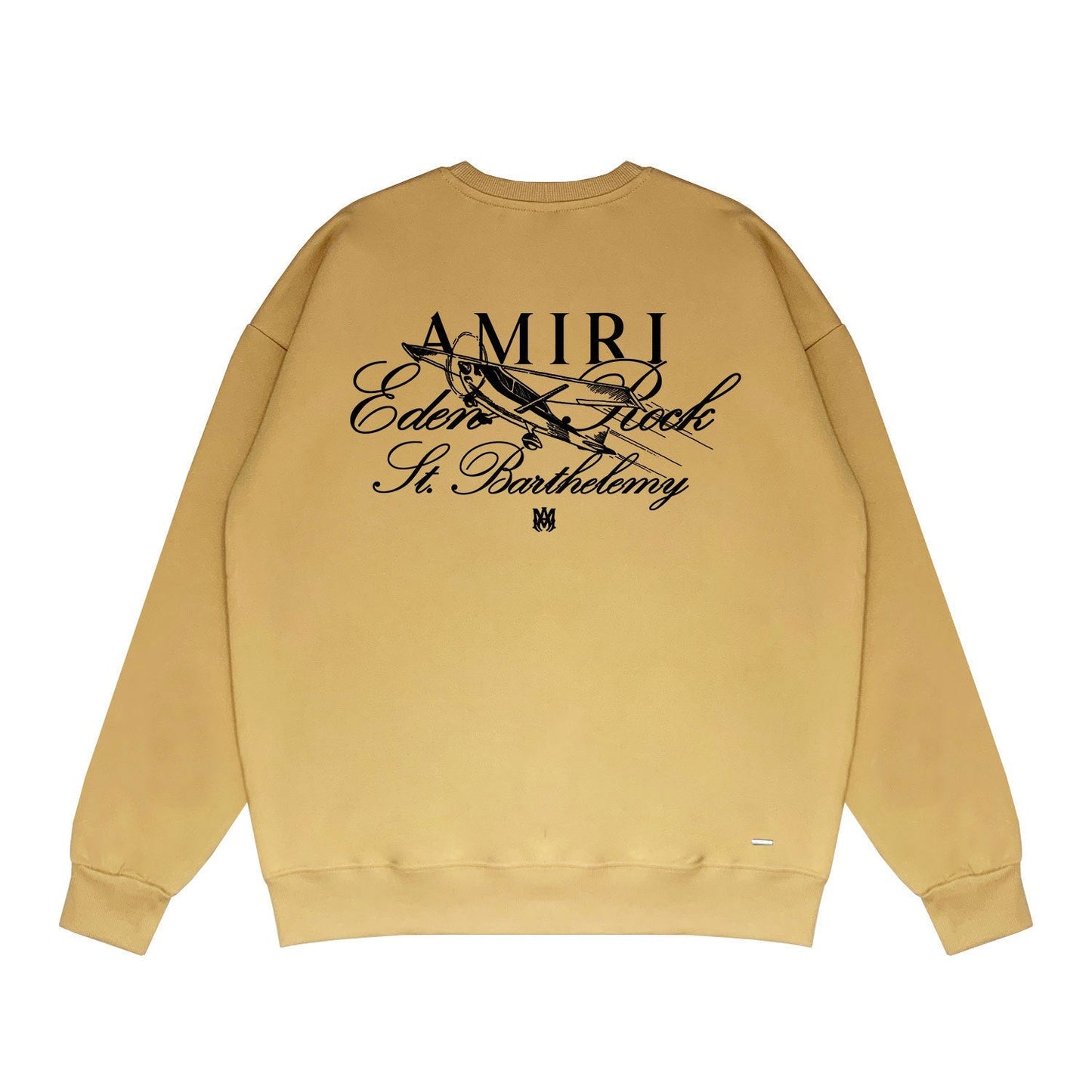 Amiri Long Sleeved Shirt Fashion Brand Crew Sweatshirts round Neck Sweater