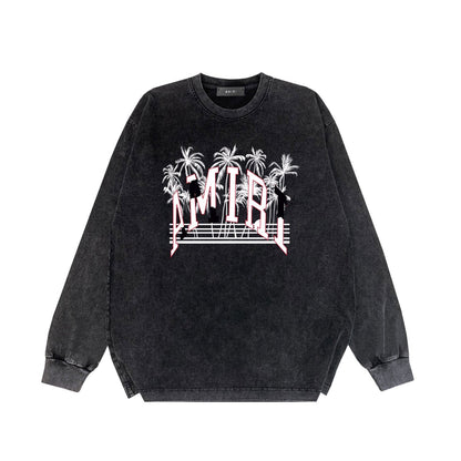 Amiri Long-Sleeve Shirt Vintage Distressed Long Sleeve T-shirt
