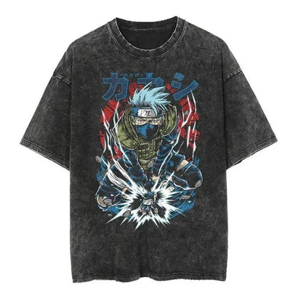 2024Streetwear Tshirt Japanese Anime Graphic Vintage Washed (Part 2)