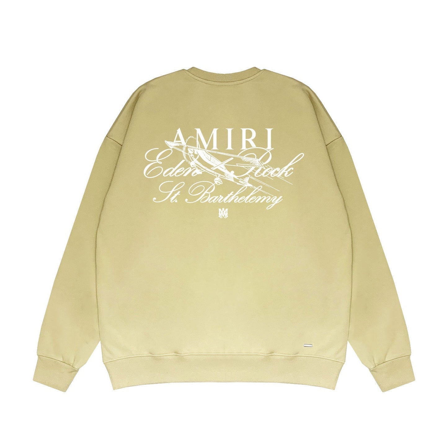 Amiri Long Sleeved Shirt Fashion Brand Crew Sweatshirts round Neck Sweater