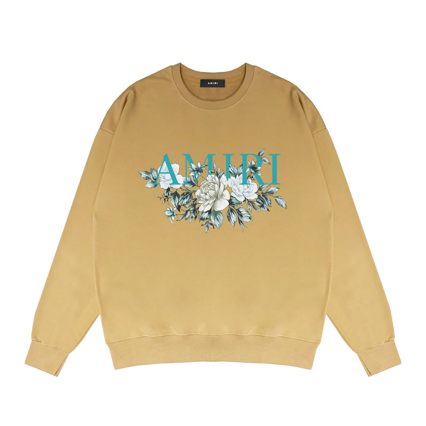 Amiri Long Sleeved Shirt Fashion Brand Crew Sweatshirts round Neck Sweater