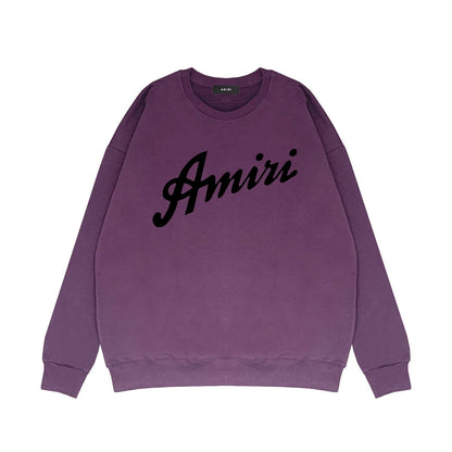 Amiri Long Sleeved Shirt Fashion Brand Crew Sweatshirts round Neck Sweater