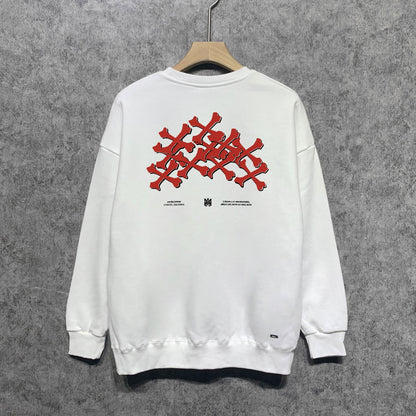 Amiri Long Sleeved Shirt Fashion Brand Crew Sweatshirts round Neck Sweater