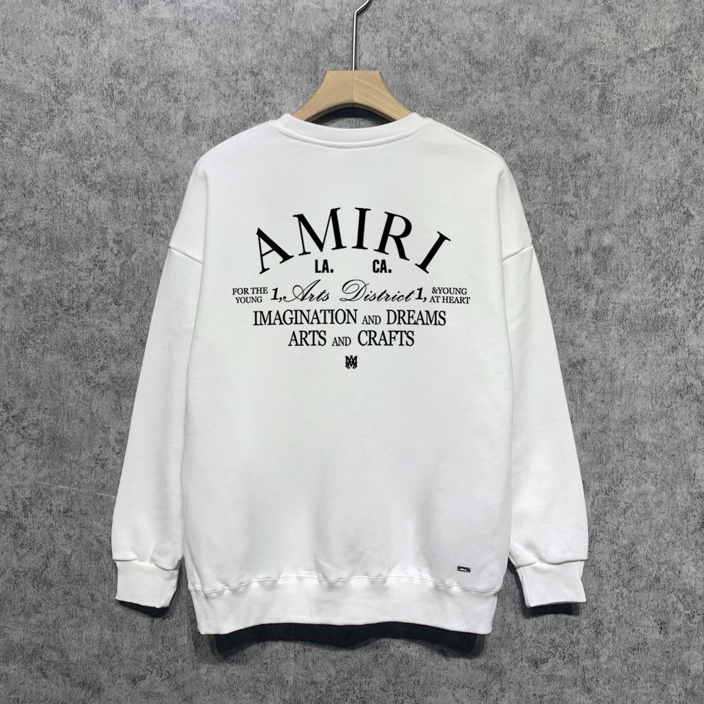 Amiri Long Sleeved Shirt Fashion Brand Crew Sweatshirts round Neck Sweater