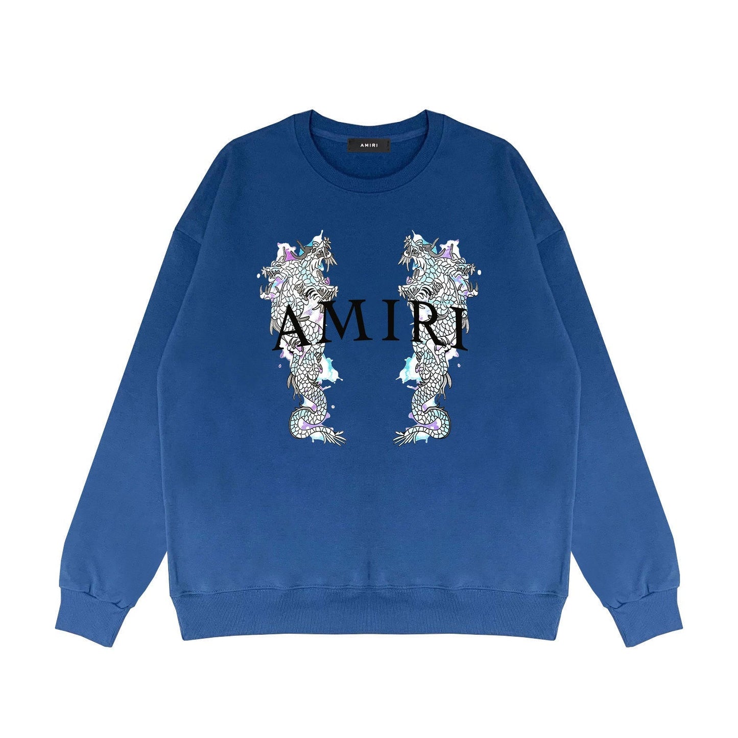 Amiri Long Sleeve Shirt Crew Sweatshirts Crew Neck Sweater