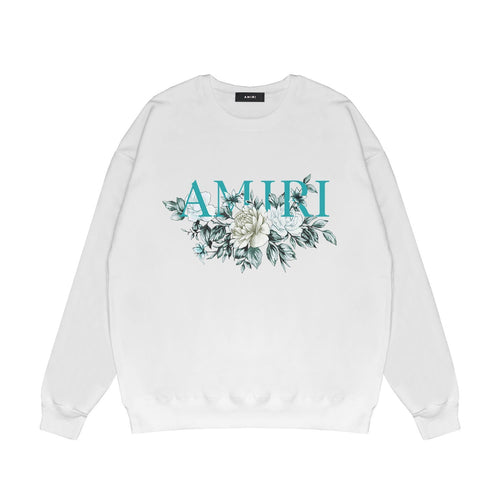 Amiri Long Sleeved Shirt Fashion Brand Crew Sweatshirts round Neck Sweater