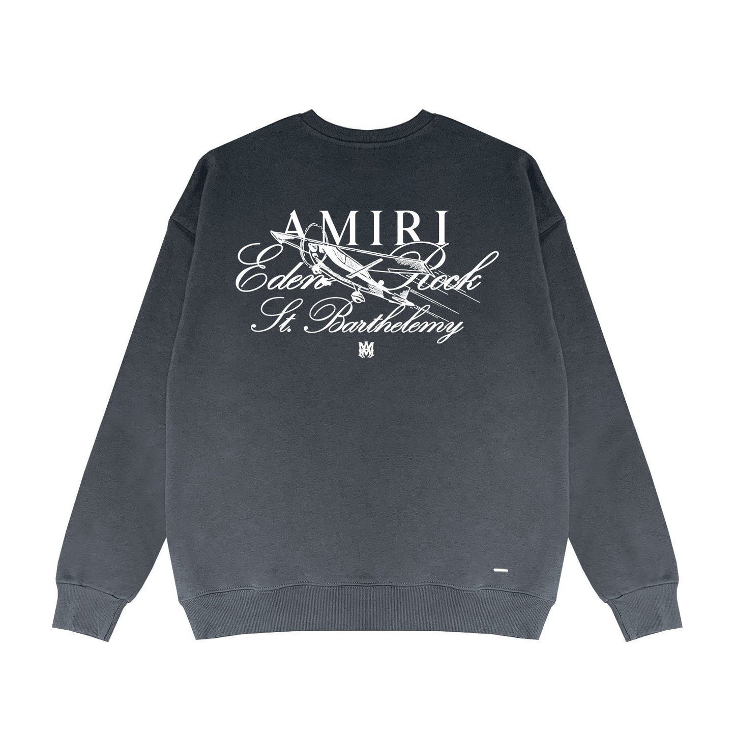 Amiri Long Sleeved Shirt Fashion Brand Crew Sweatshirts round Neck Sweater