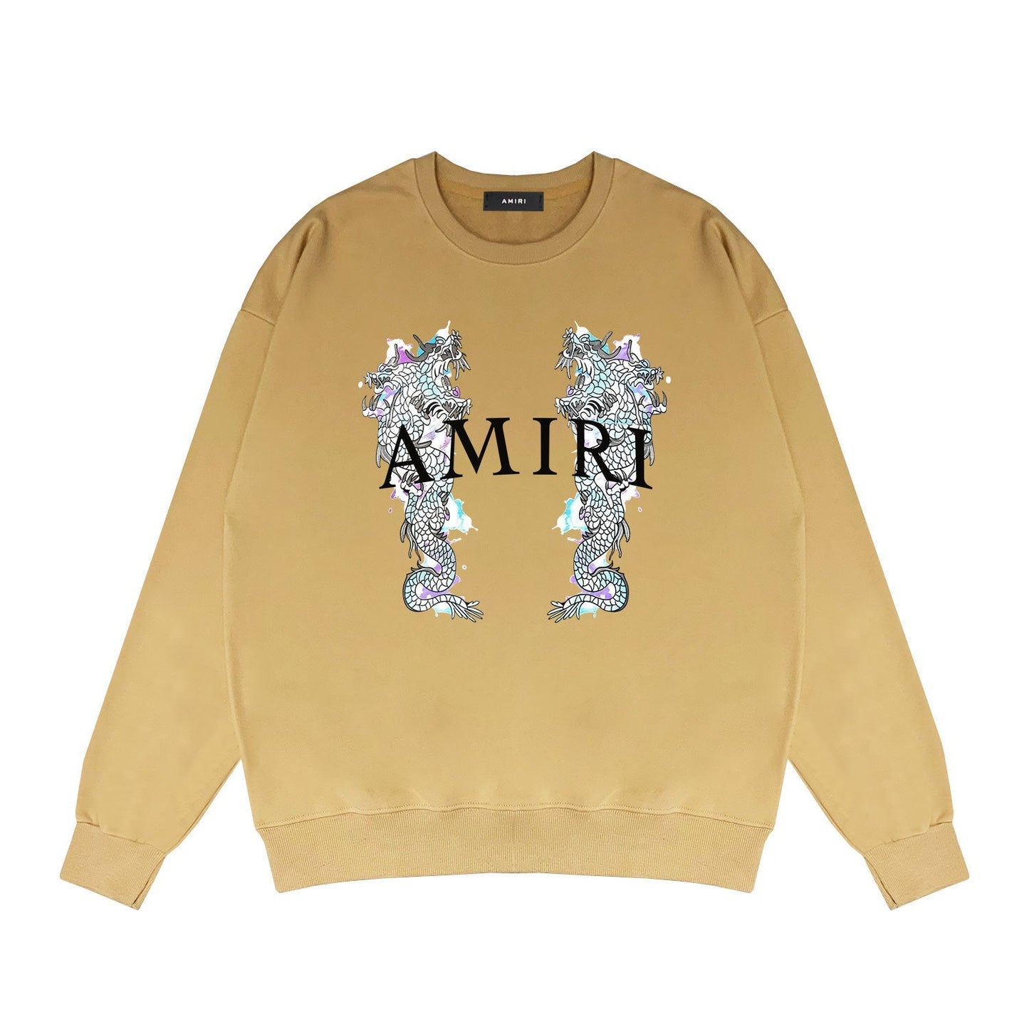 Amiri Long Sleeve Shirt Crew Sweatshirts Crew Neck Sweater