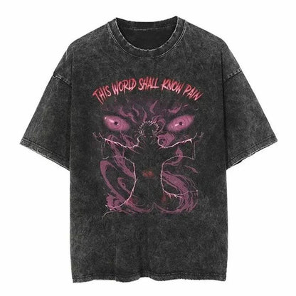 2024Streetwear Tshirt Japanese Anime Graphic Vintage Washed (Part 2)