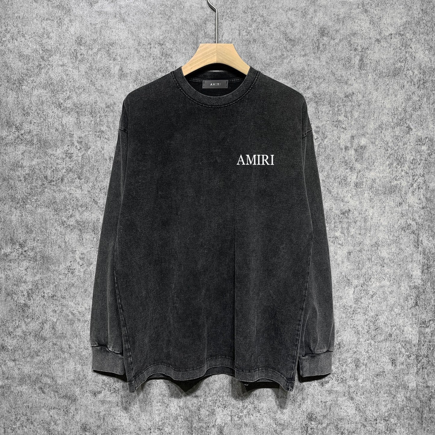 Amiri Long-Sleeve Shirt Plant Pattern Vintage Long Sleeve T-shirt