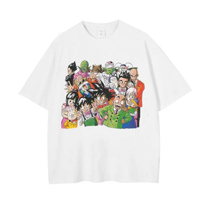 2024Men Dragon Ball Z T Shirt Anime Japanese Printed T-shirt